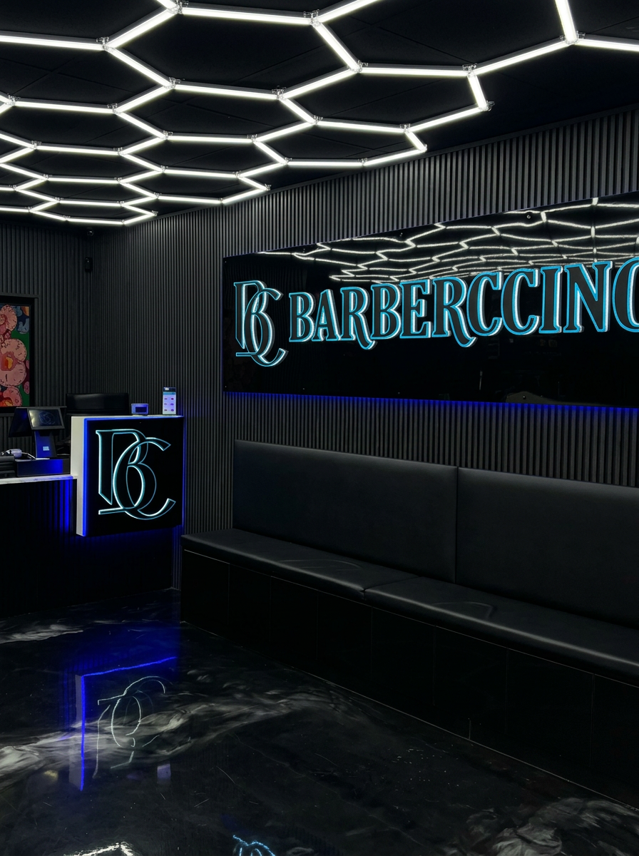 Precision skin fade in progress at Barberccino